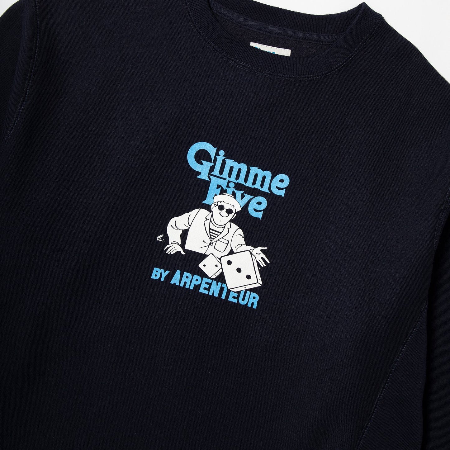 Gimme Five by Arpenteur Dice Crew Sweatshirt - Navy