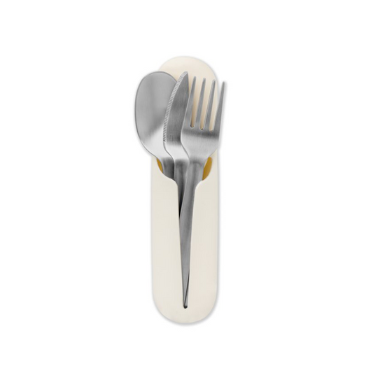 W&P Porter Stainless Steel Utensil Set - Cream