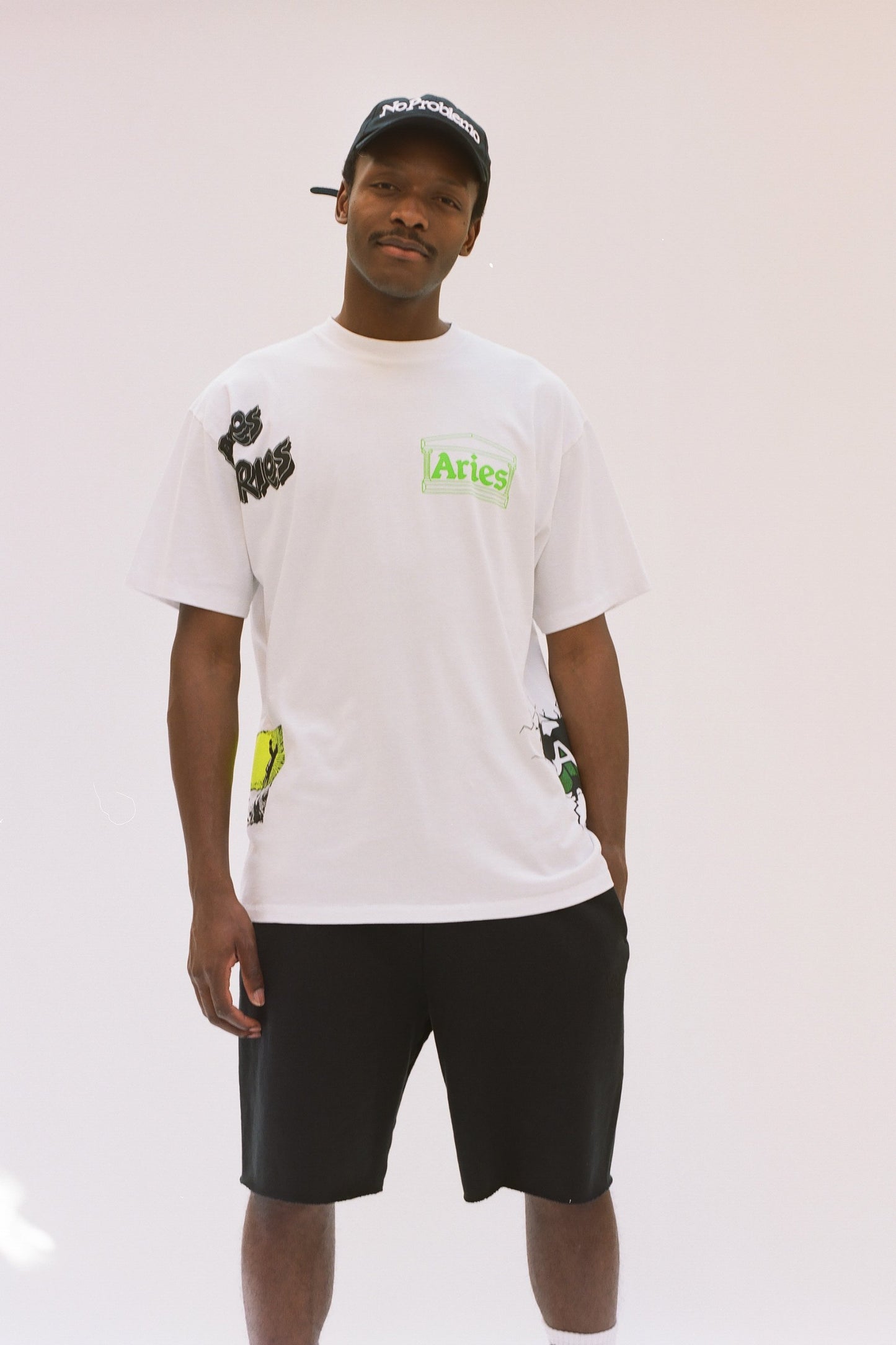 Aries Arise Multi T-Shirt - Black