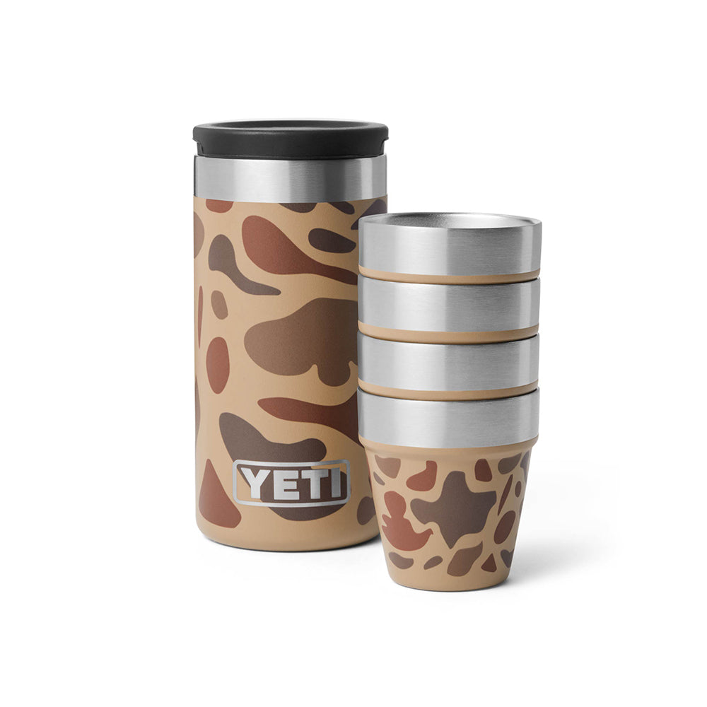 Yeti Rambler Shot Glasses & Case - Wetland Camo