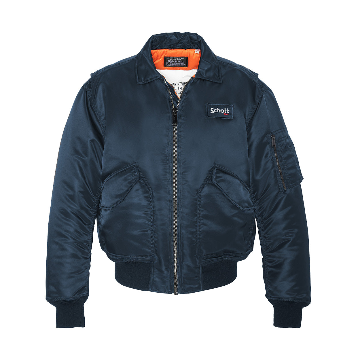 Schott NYC Bomber Jacket - Navy