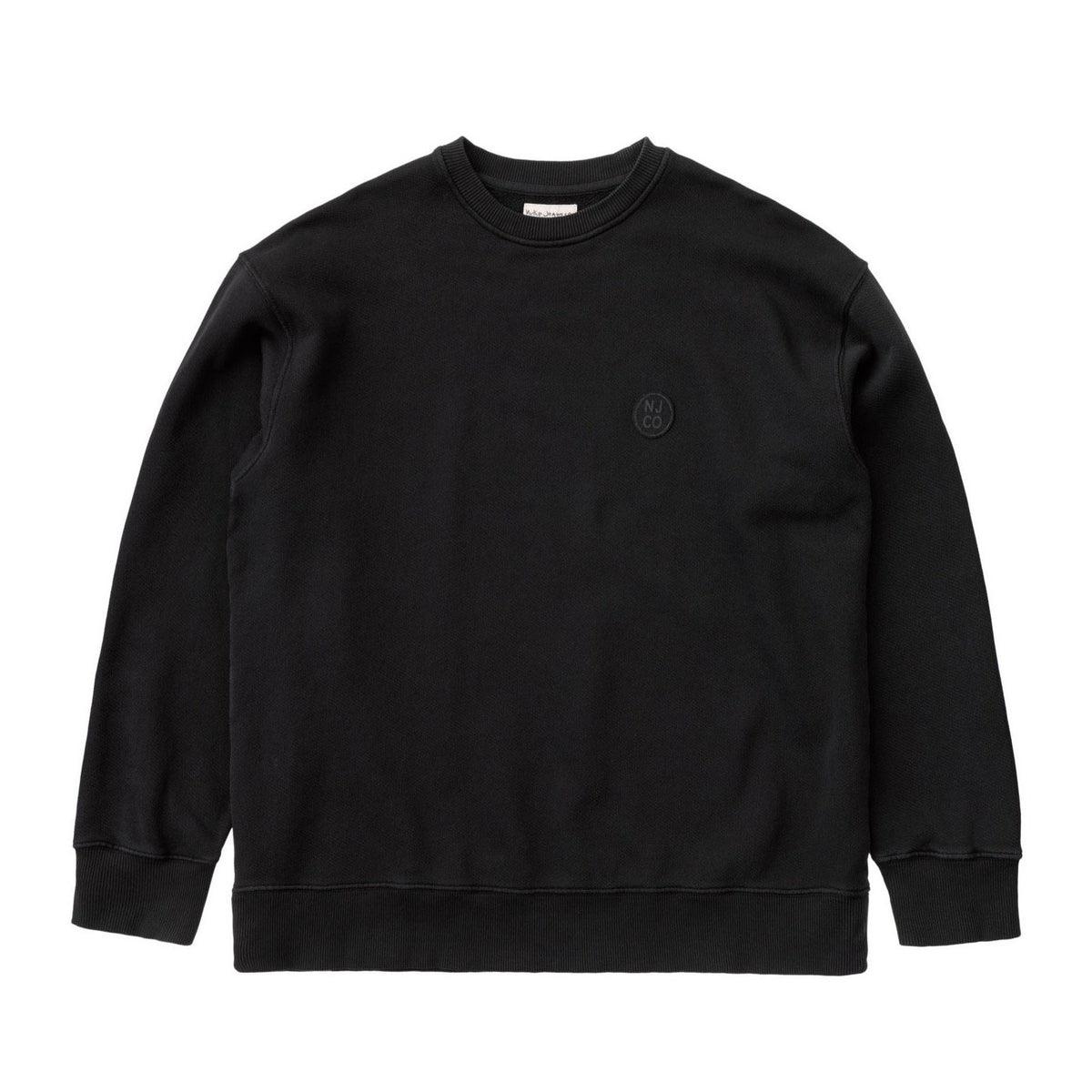 Nudie Jeans Co. Lukas NJCO Circle Sweatshirt - Black