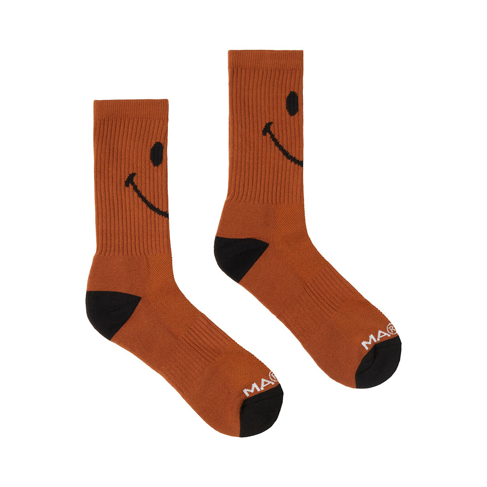 MARKET Smiley Oversized Socks - Rust