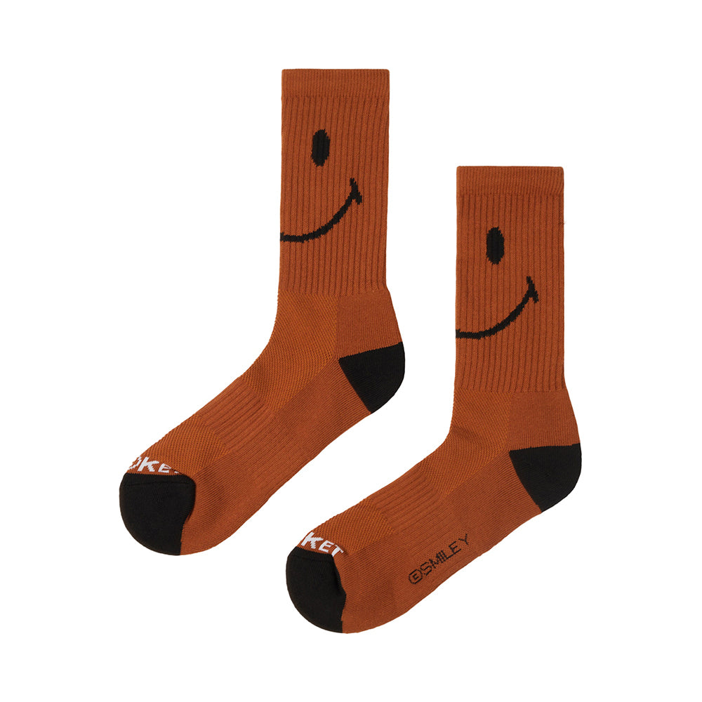 MARKET Smiley Oversized Socks - Rust