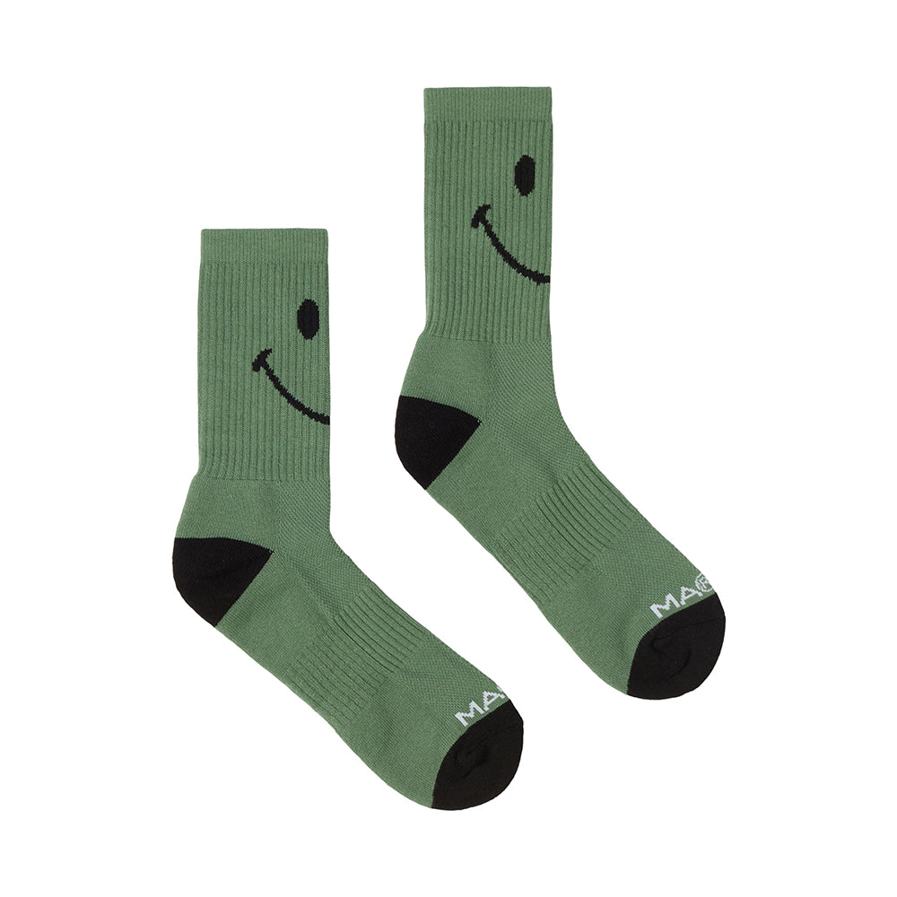 MARKET Smiley Oversized Socks - Sage