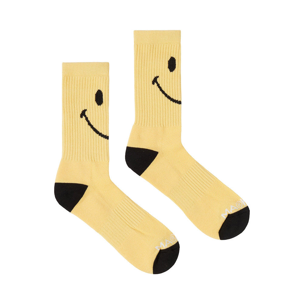 MARKET Smiley Oversized Socks - Yellow