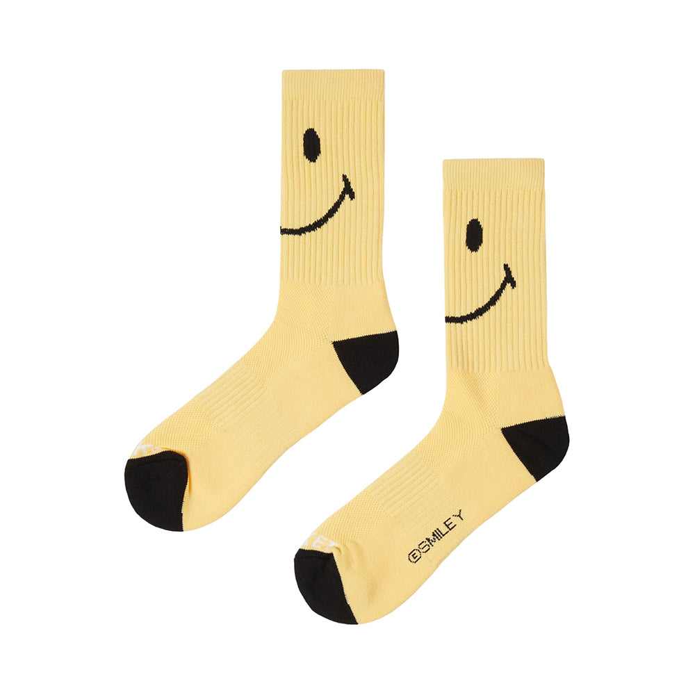 MARKET Smiley Oversized Socks - Yellow