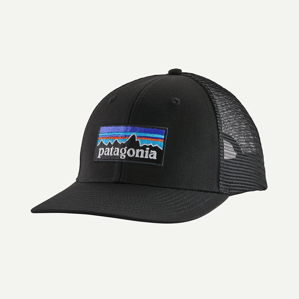 Patagonia P-6 Logo Trucker Hat - Black