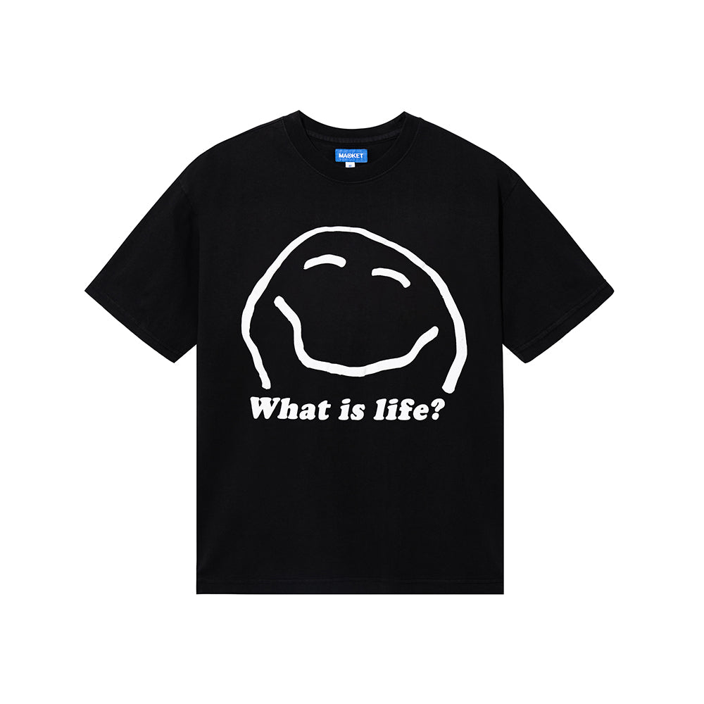 MARKET What is Life T-Shirt - Washed Black