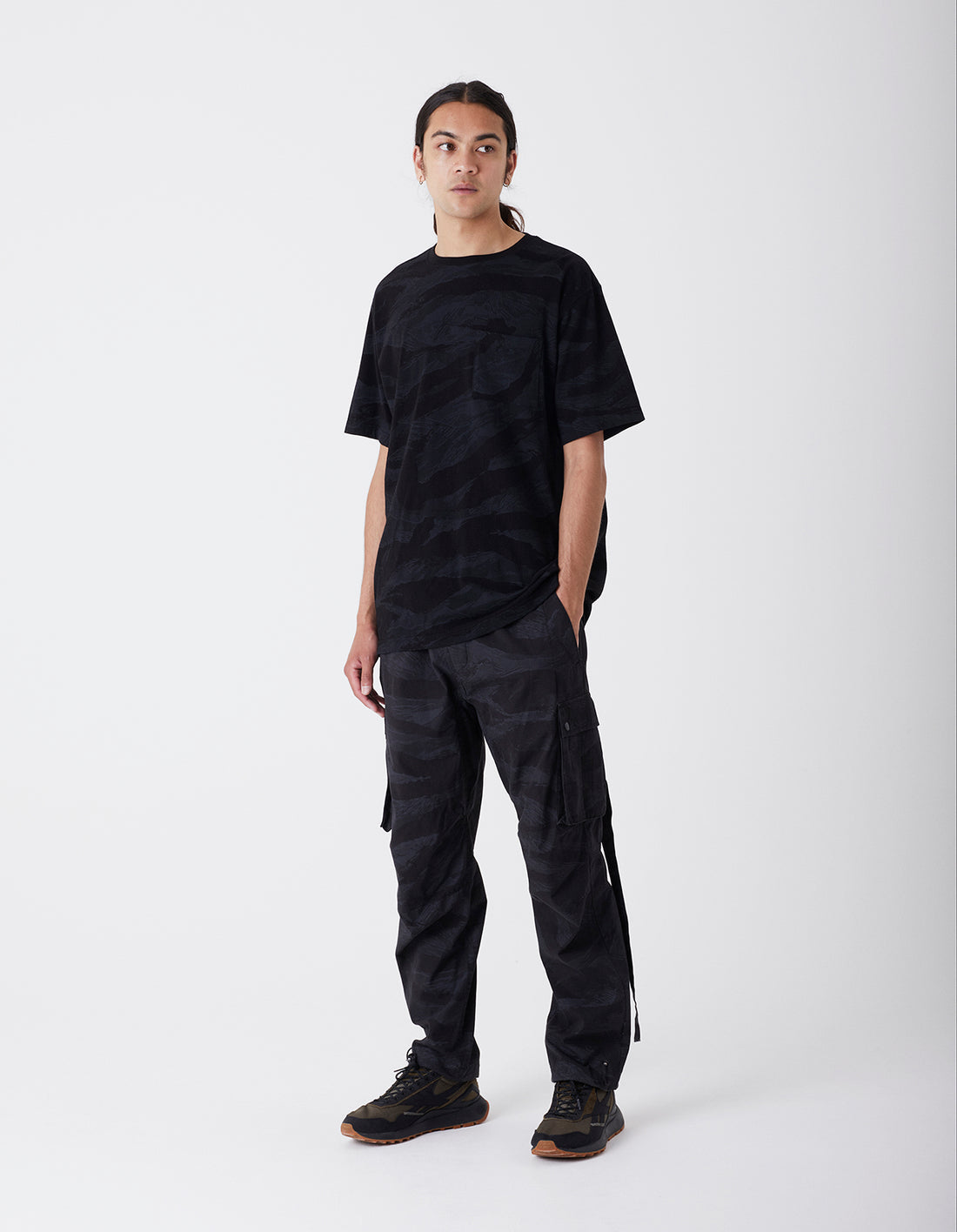 Mahrishi Camo Cargo Trackpant - Subdued Night