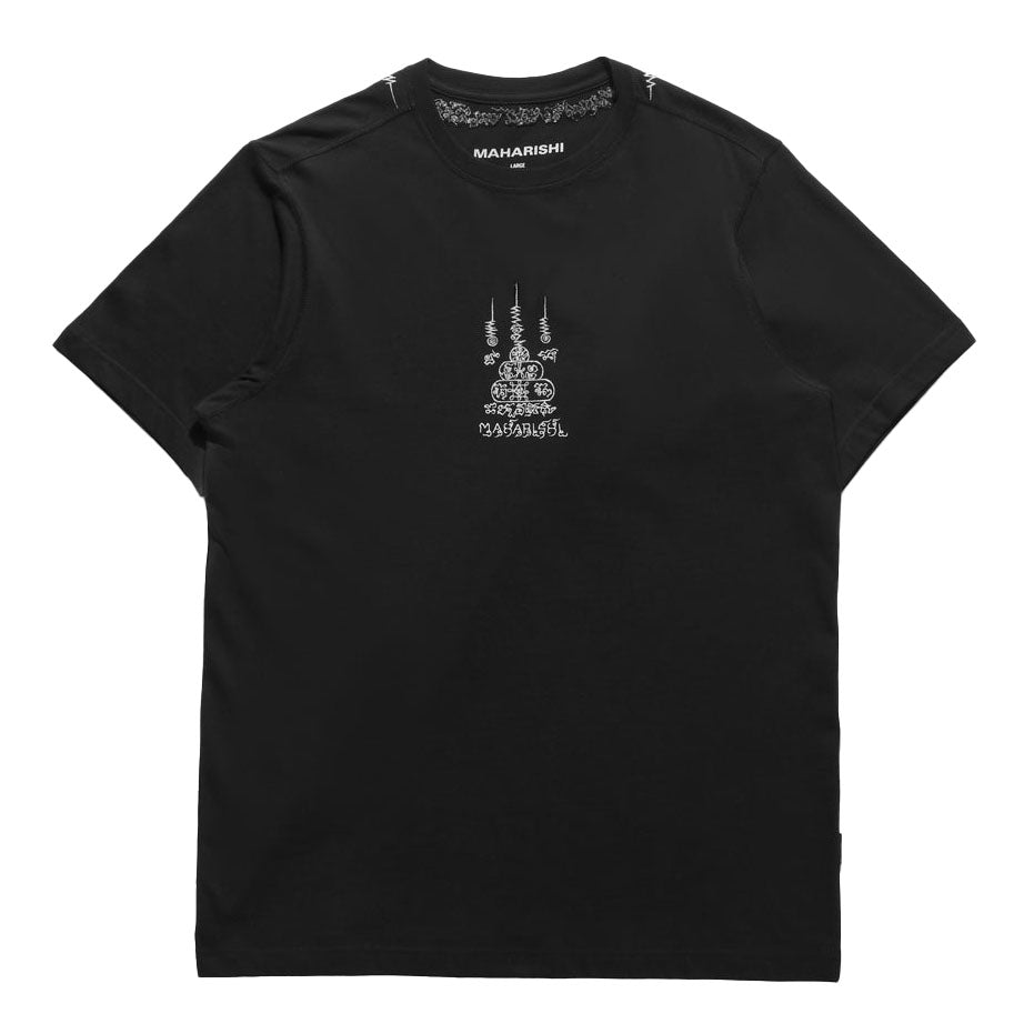 Maharishi Sak Yant Embroidered Organic T-Shirt - Black