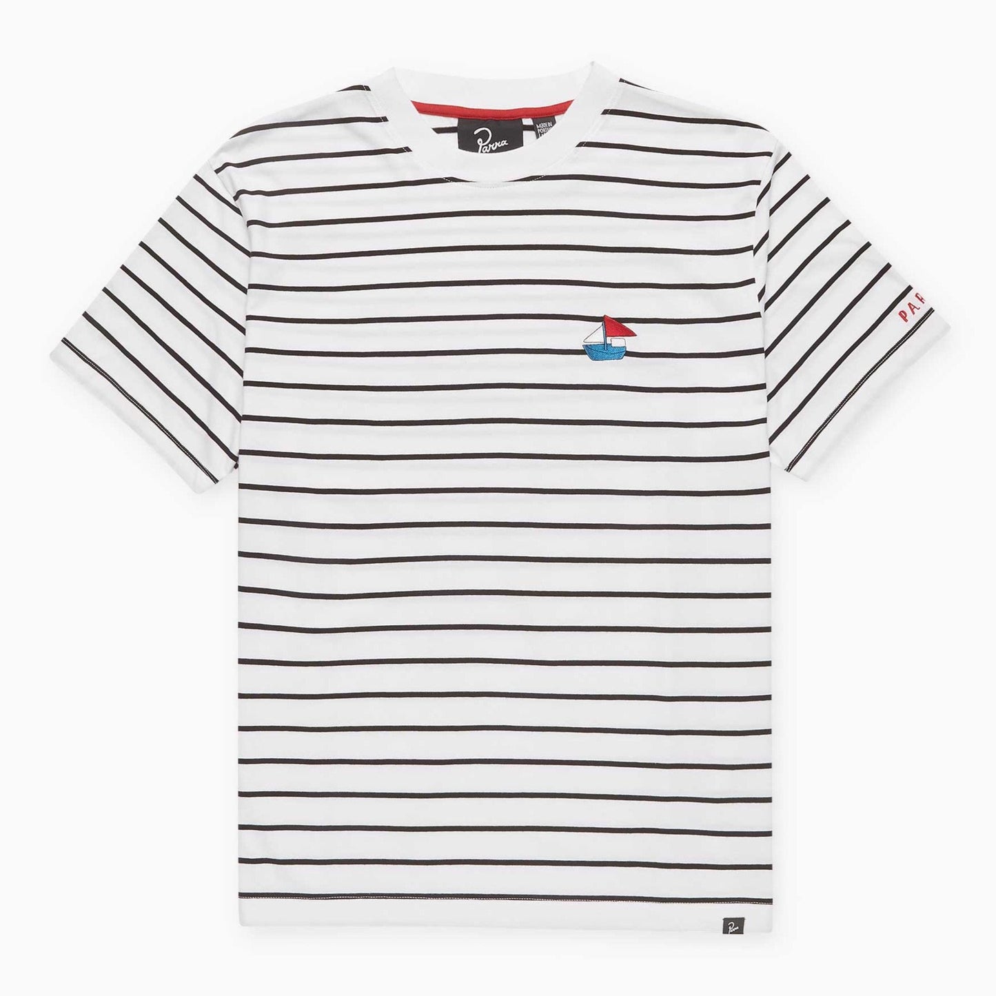 By Parra Paper Boat Striper T-Shirt