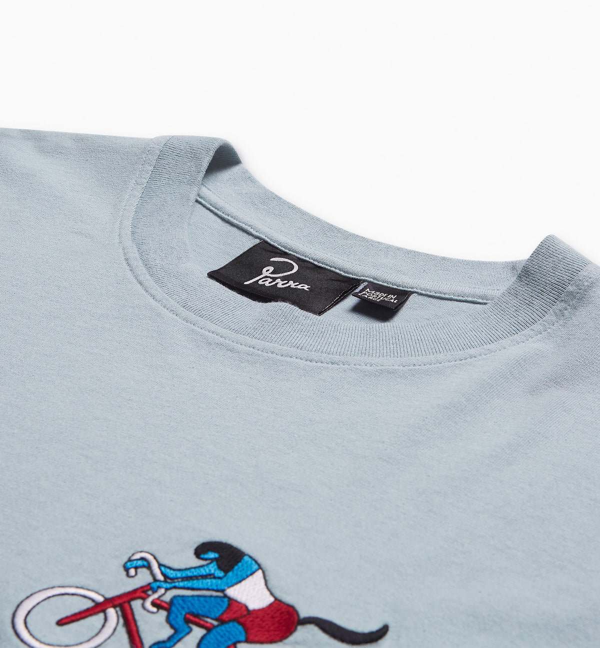 By Parra The Chase T-Shirt - Dusty Blue