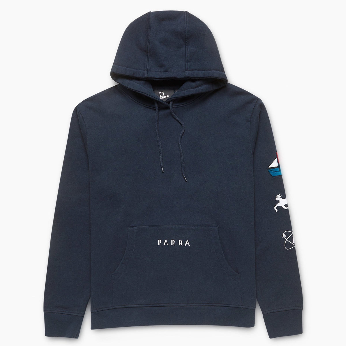 By Parra Paper Dog Systems Hooded Sweat - Navy Blue