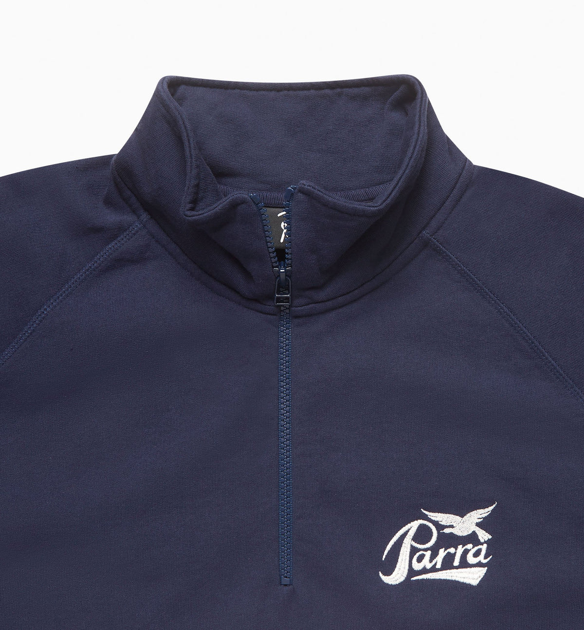 By Parra Pencil Bird Half Zip Sweatshirt - Blue