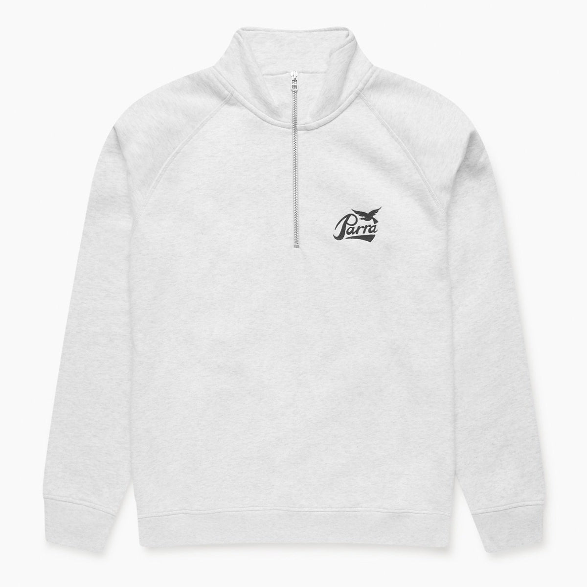By Parra Pencil Bird Half Zip Sweatshirt - Ash Grey