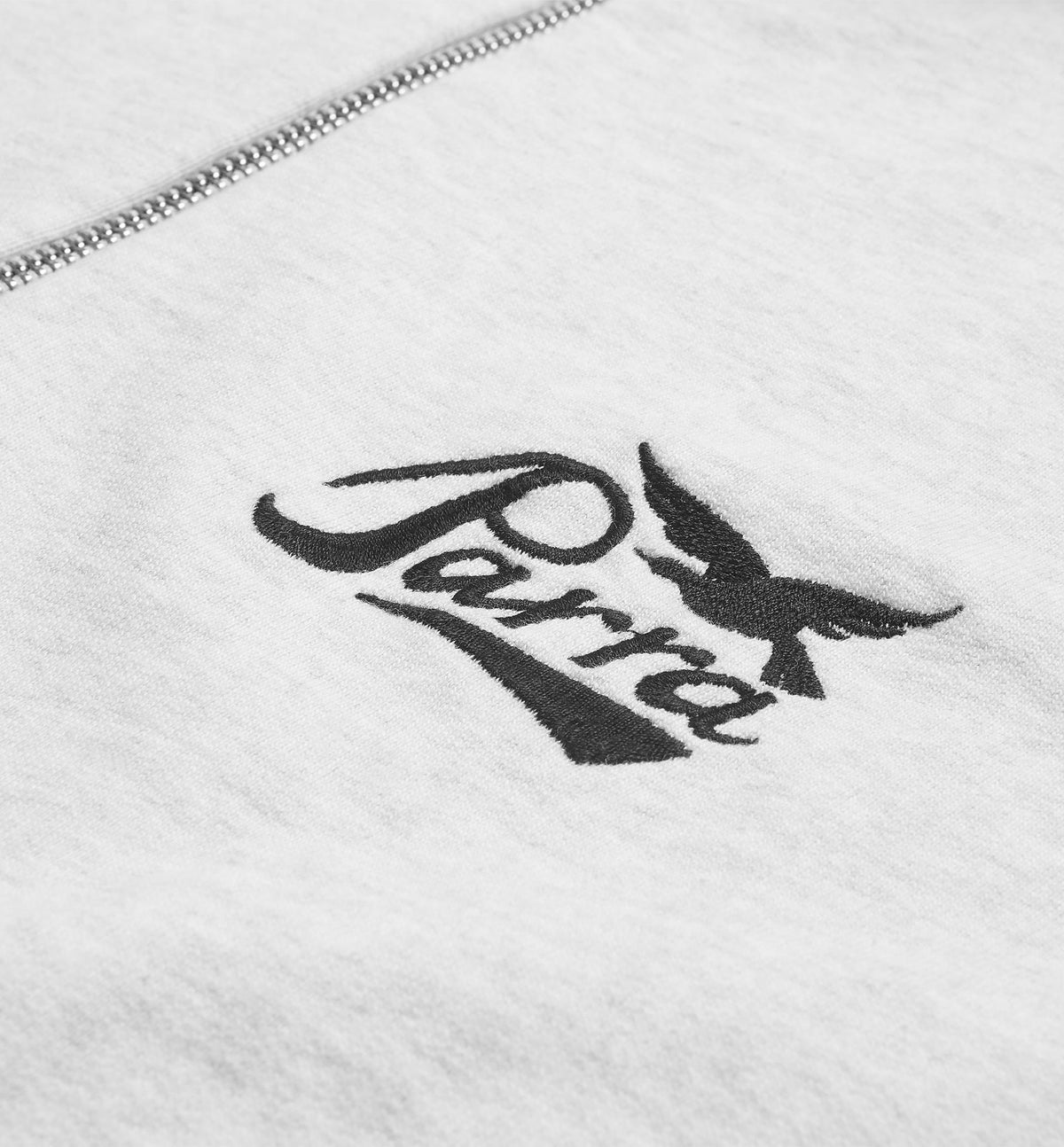 By Parra Pencil Bird Half Zip Sweatshirt - Ash Grey