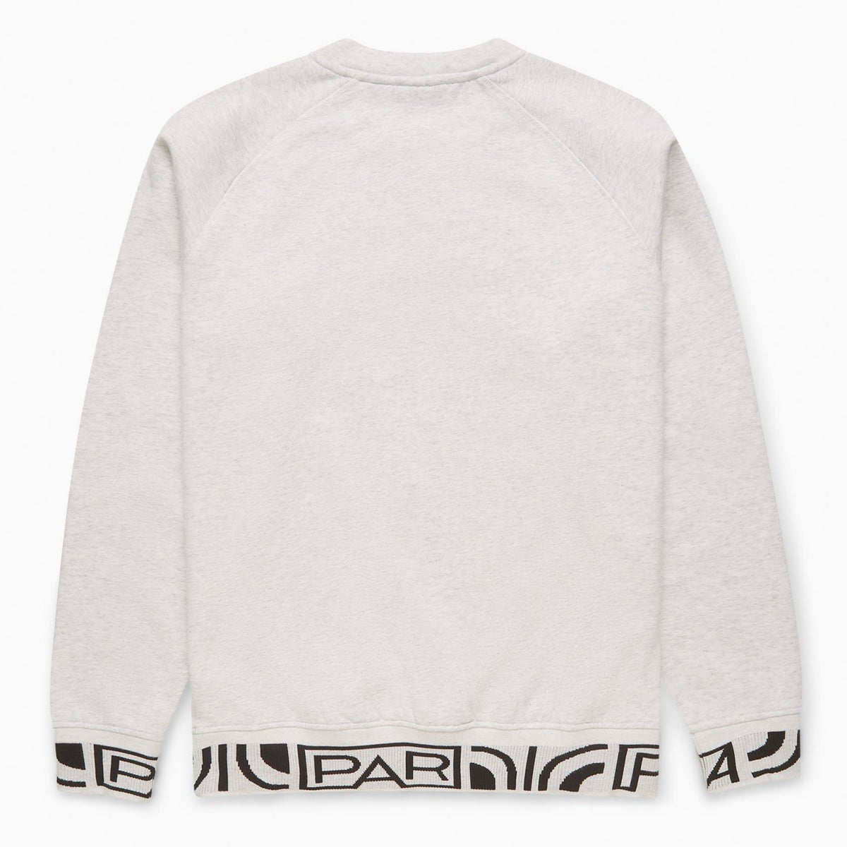 By Parra Tape Cuffs Crew Sweatshirt - Ash Grey