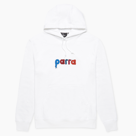 By Parra Bird Face Font Hoodie