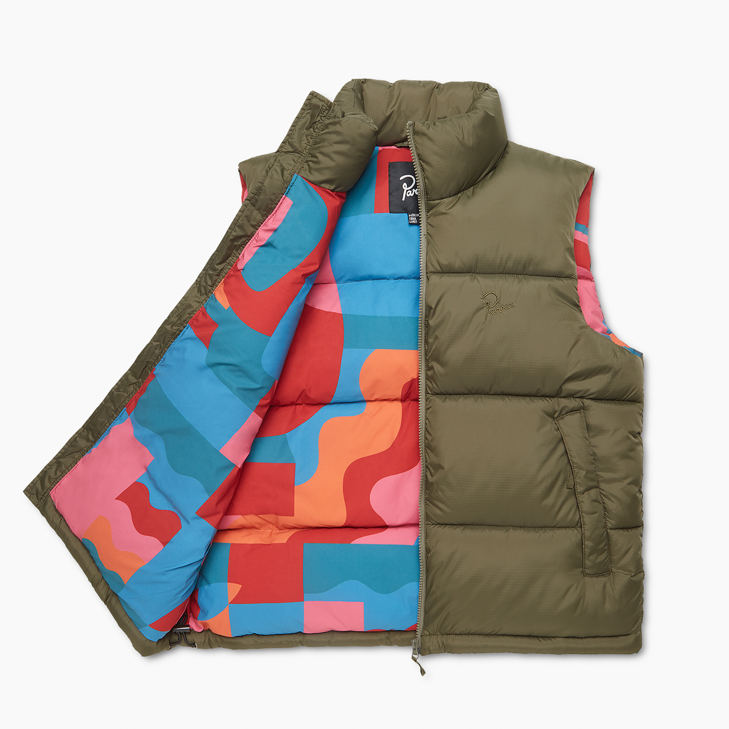 By Parra Sitting Pear Puffer Vest - Olive