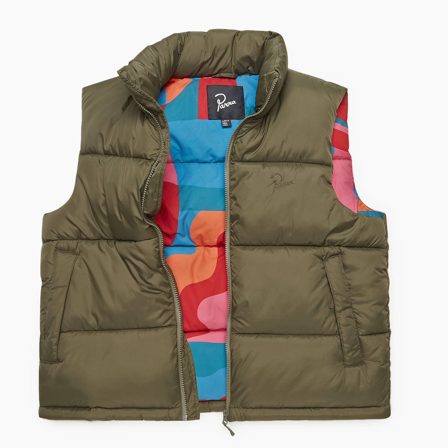 By Parra Sitting Pear Puffer Vest - Olive