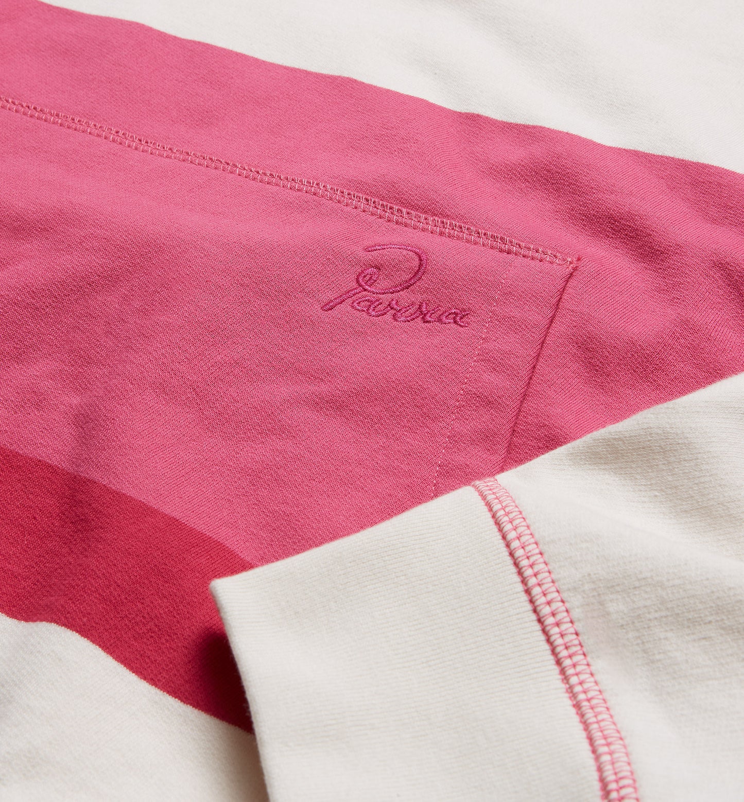 By Parra Mid 90 Stripe Hoodie - Pink