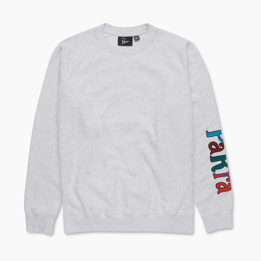 By Parra Serif Logo Crew Sweatshirt - Ash Grey