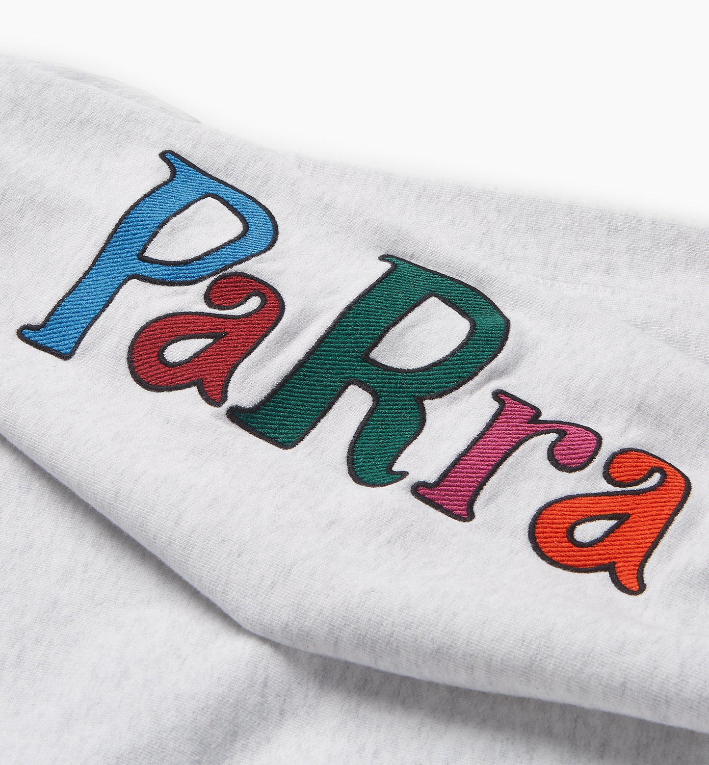 By Parra Serif Logo Crew Sweatshirt - Ash Grey
