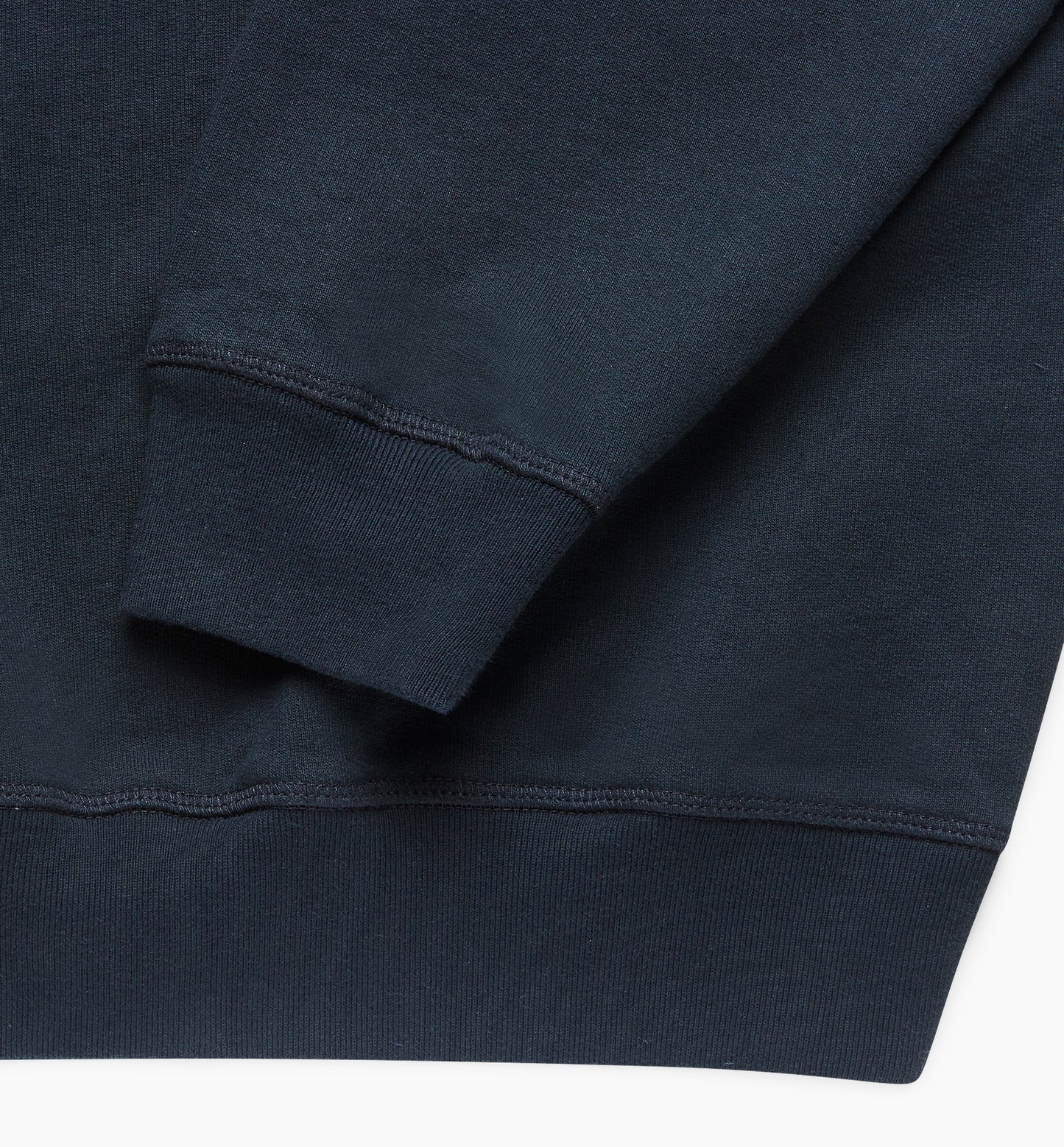 By Parra Birdface Font P Half Zip Polo Sweatshirt - Navy Blue