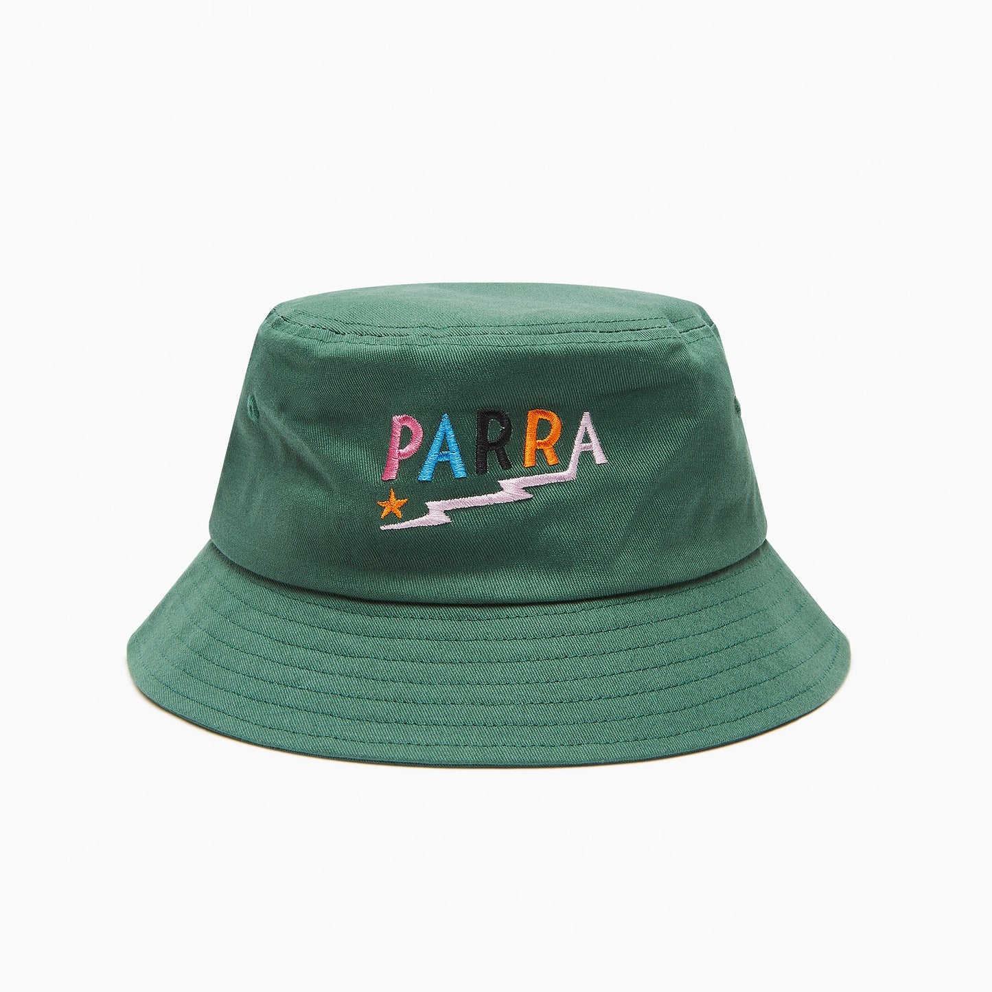 By Parra Colored Lightning Logo Bucket Hat - Green