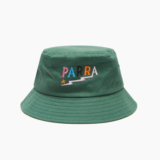 By Parra Colored Lightning Logo Bucket Hat - Green