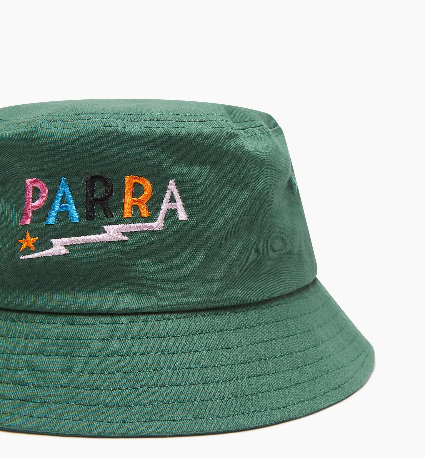 By Parra Colored Lightning Logo Bucket Hat - Green
