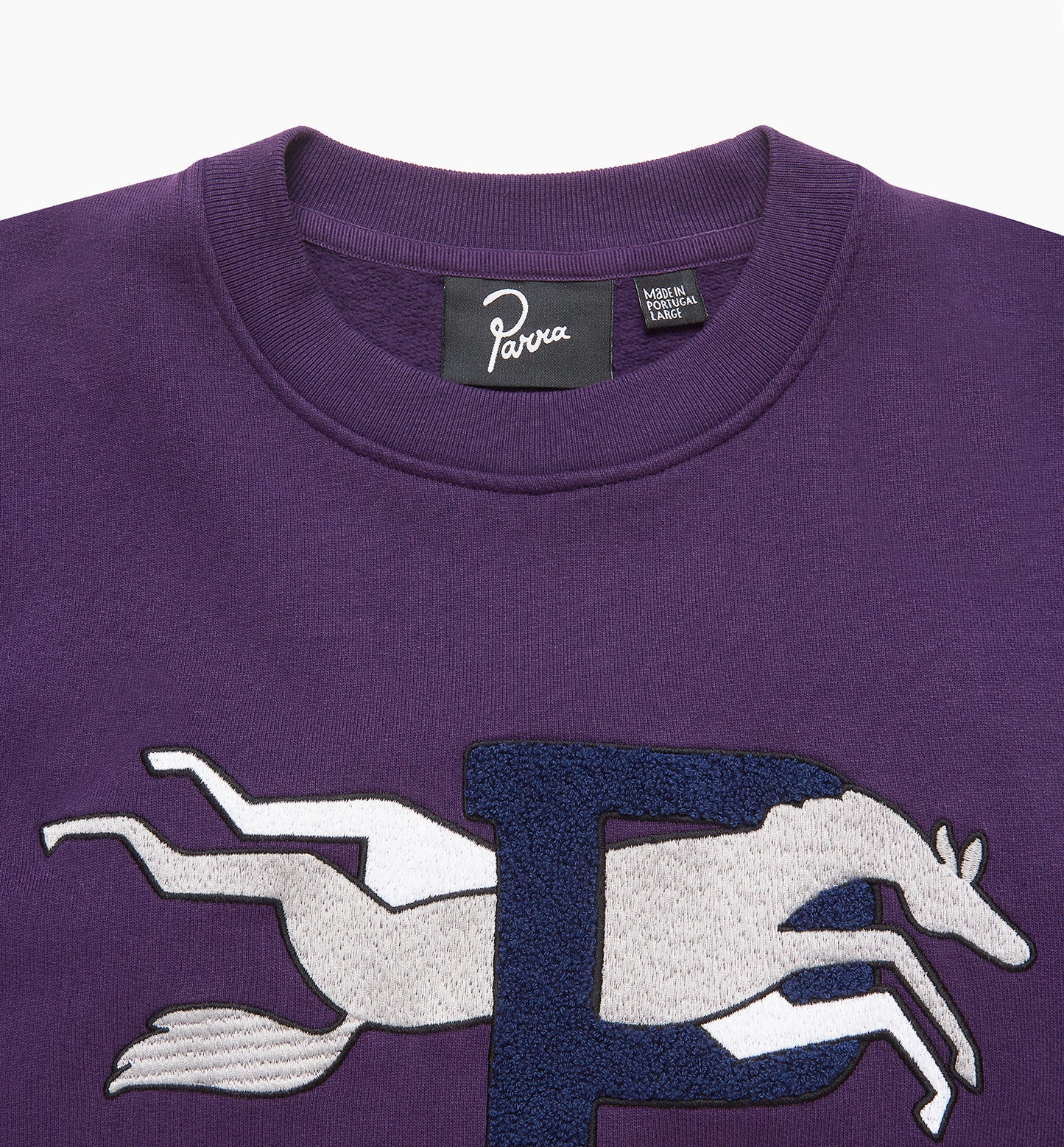 By Parra Horse P Crew Sweatshirt - Purple