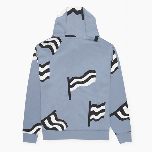 By Parra Flagged Hooded Vest - Blue
