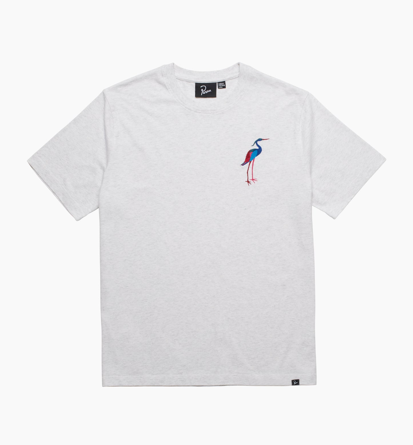 By Parra The Common Crane T-Shirt - Ash Grey