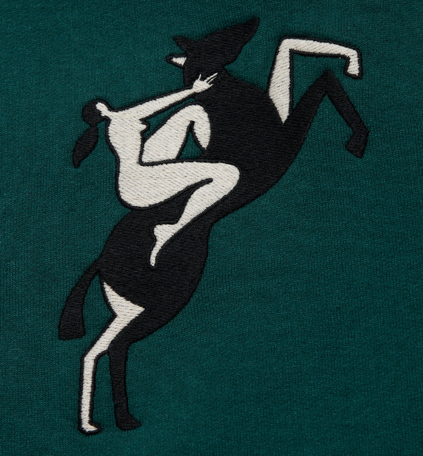 By Parra Life Experience Half Zip Sweat - Pine Green