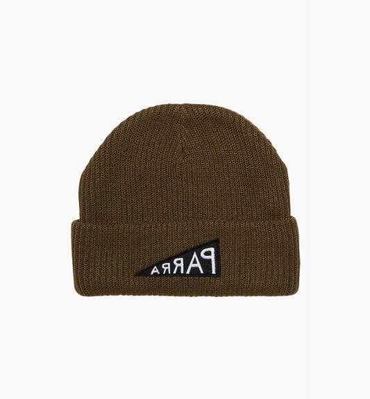 By Parra Mirrored Flag Logo Beanie - Camel