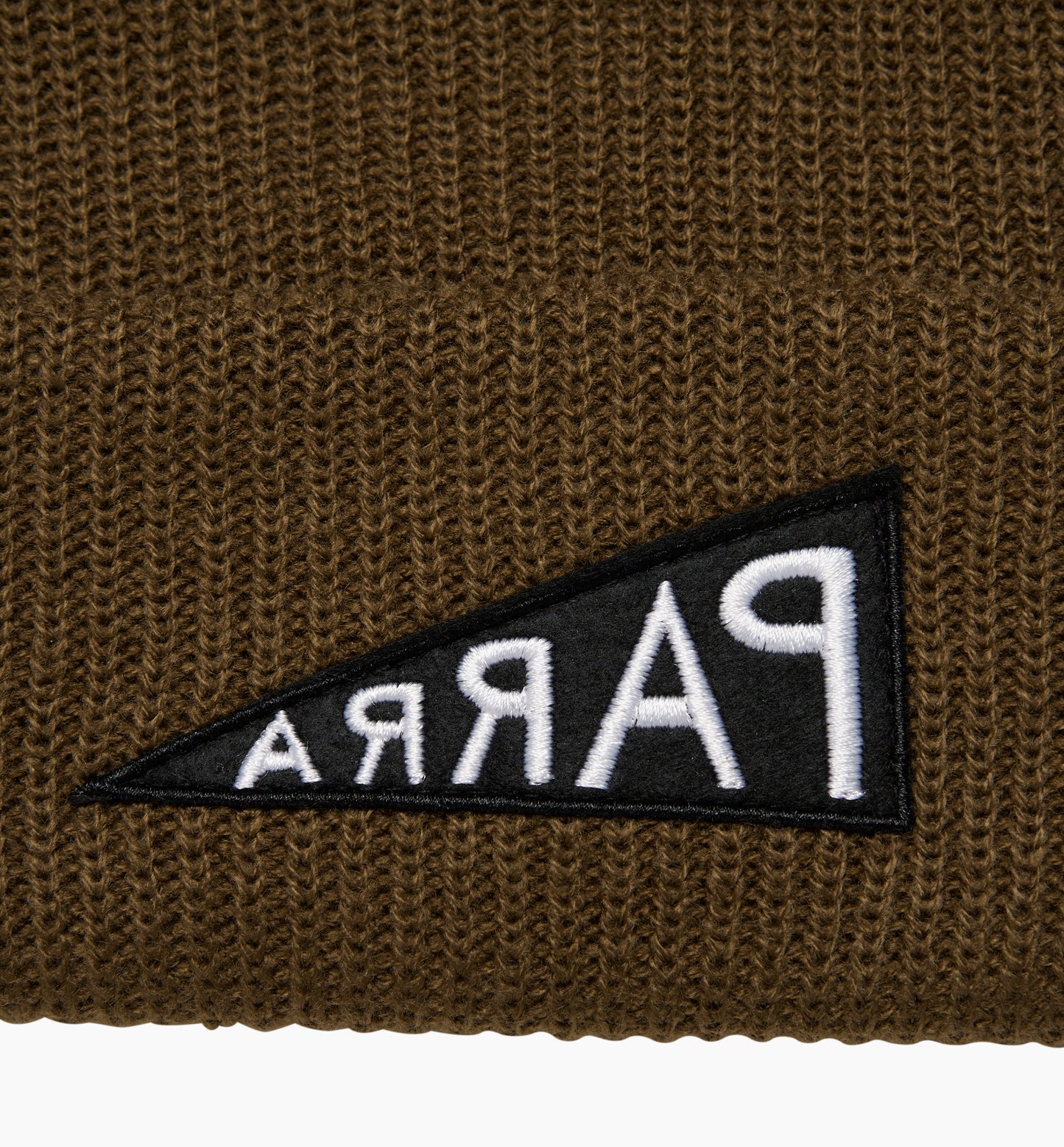 By Parra Mirrored Flag Logo Beanie - Camel