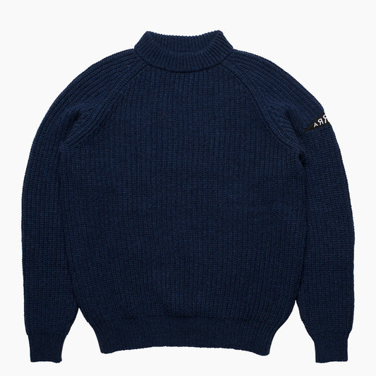 By Parra Mirrored Flag Logo Knit - Blue