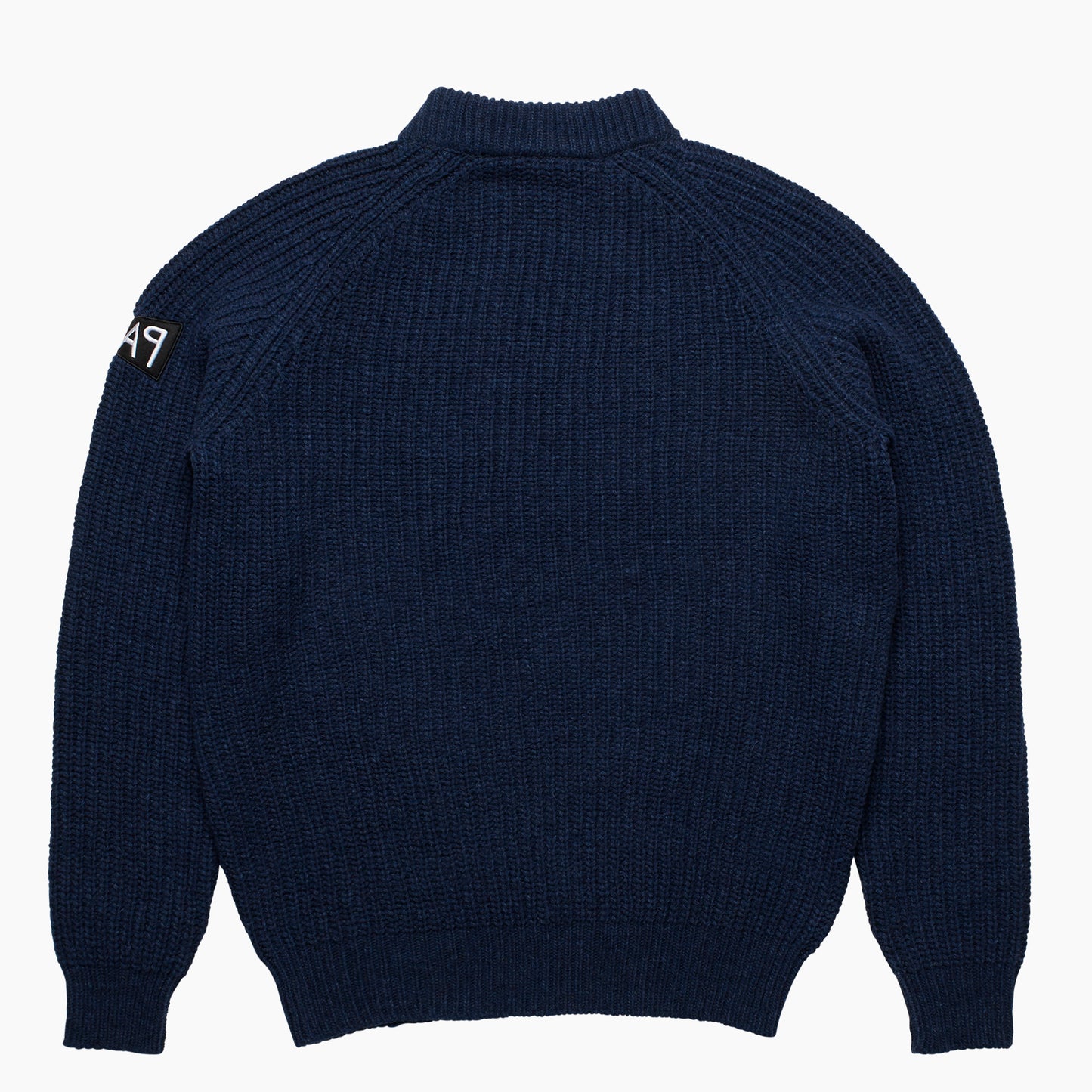 By Parra Mirrored Flag Logo Knit - Blue