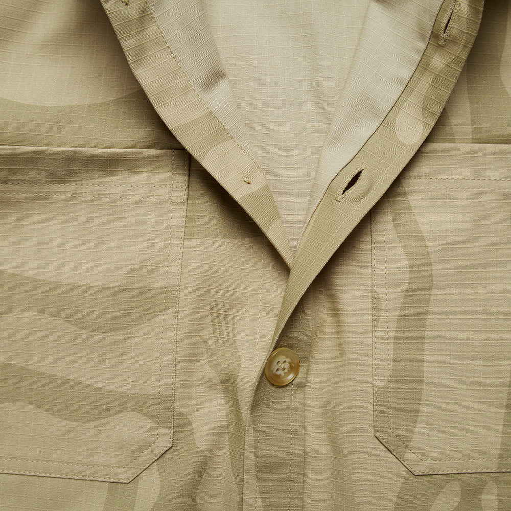 By Parra Under Polluted Water Shirt - Khaki