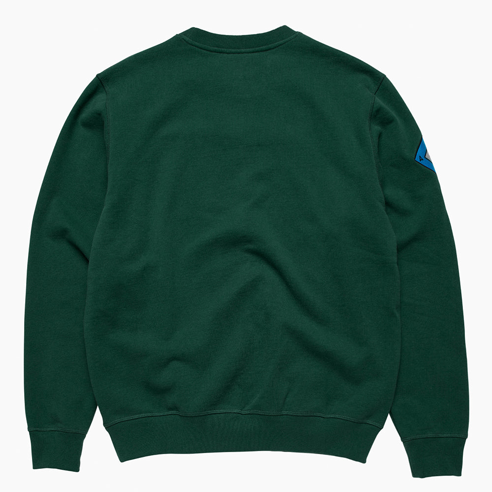 By Parra Blockhaus Crew Sweat - Pine Green