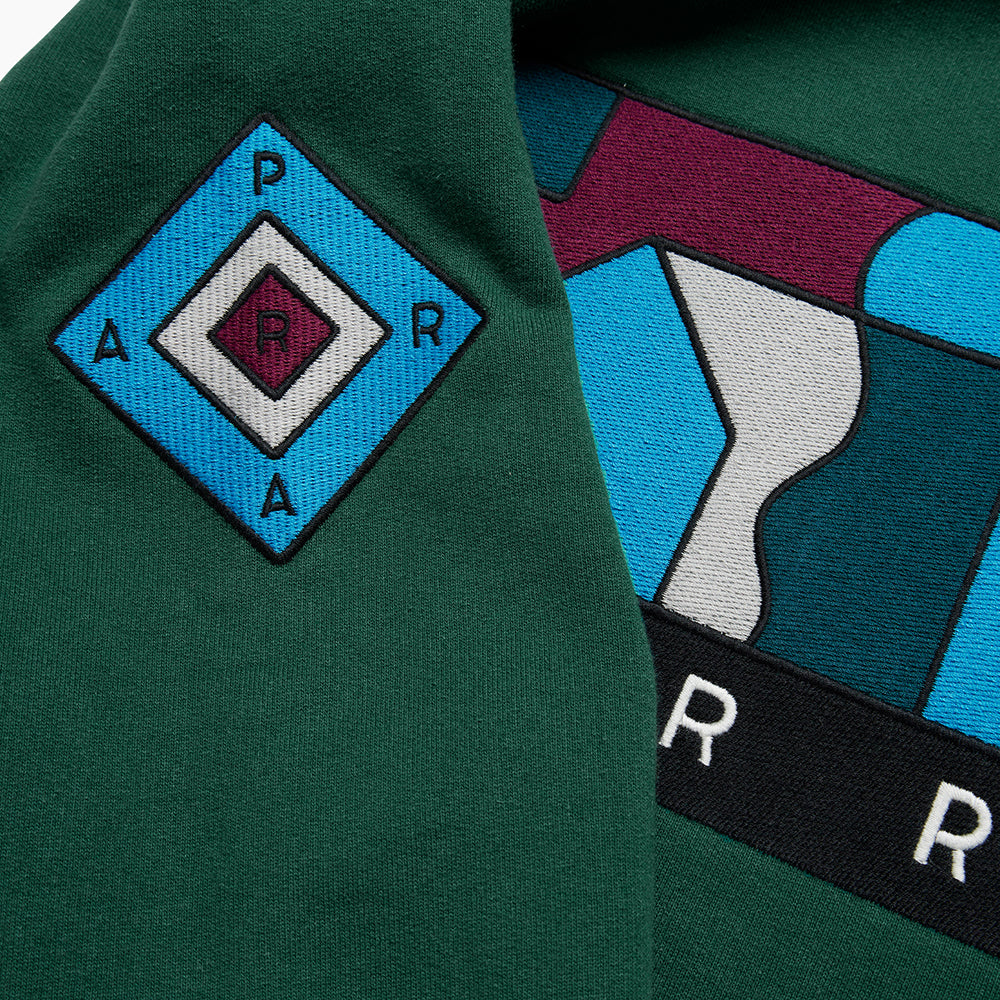 By Parra Blockhaus Crew Sweat - Pine Green