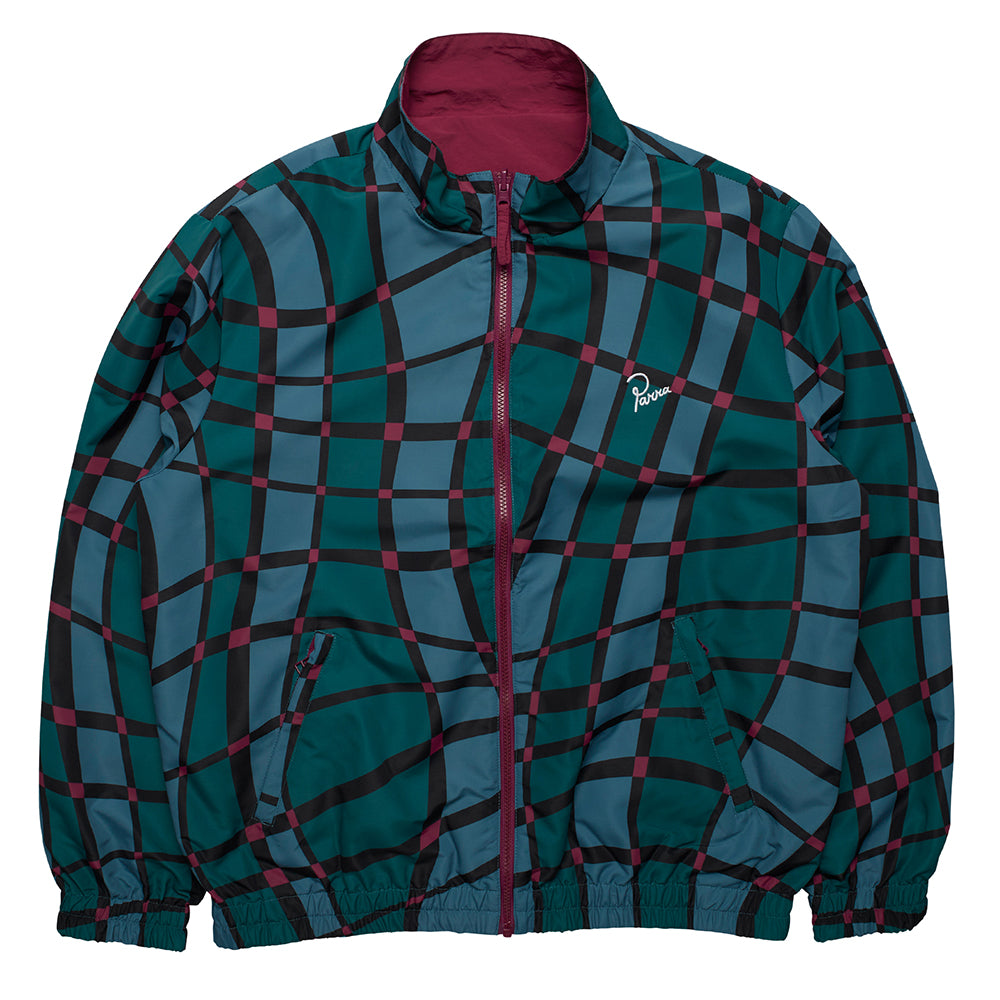 By Parra Squared Waves Pattern Track Top - Multi Check