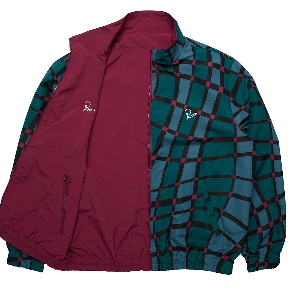By Parra Squared Waves Pattern Track Top - Multi Check