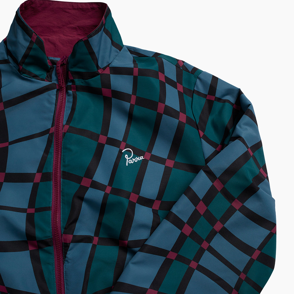 By Parra Squared Waves Pattern Track Top - Multi Check