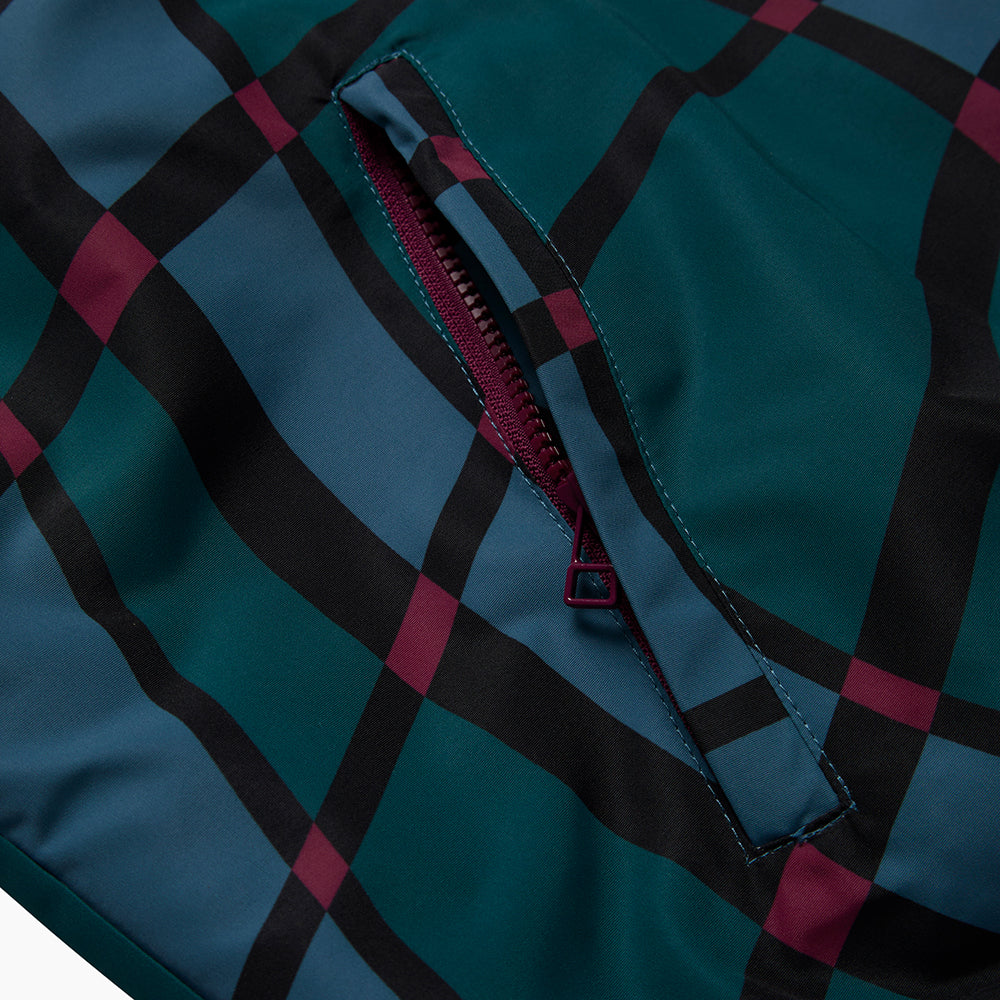 By Parra Squared Waves Pattern Track Top - Multi Check