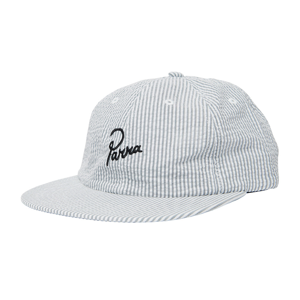 By Parra Classic Logo 6 Panel Hat - White Grey