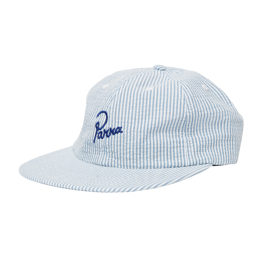 By Parra Classic Logo 6 Panel Hat - White Blue