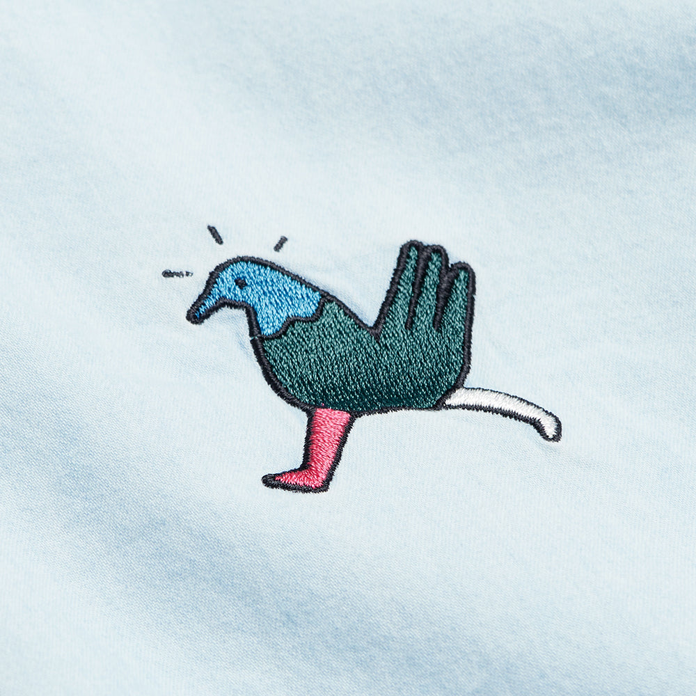 By Parra Annoyed Chicken Shirt - Bleached Denim